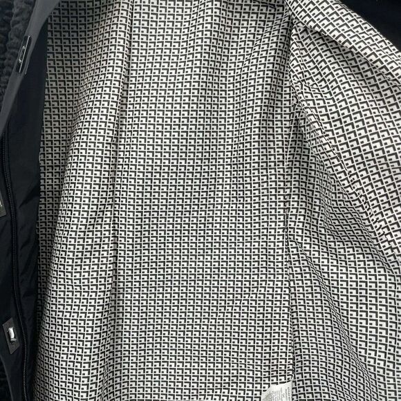 Carol Anderson By Invitation Black Faux Fur Jacket Size S Turn Lock Classic Chic - Picture 11 of 12